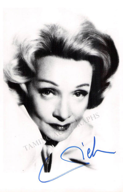 Dietrich, Marlene - Signed Photograph
