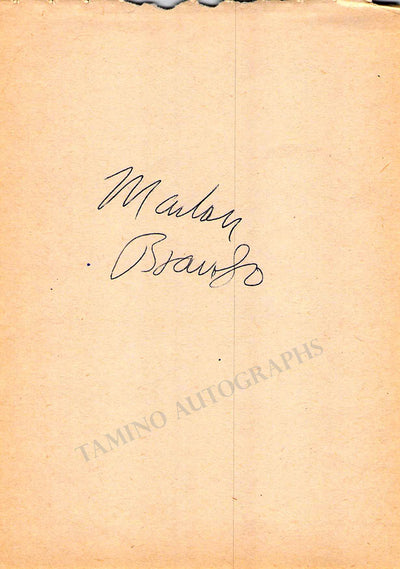 Brando, Marlon - Signed Album Page