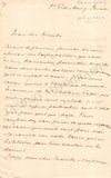Patti, Adelina - Autograph Letter Signed by Marquis de Caux