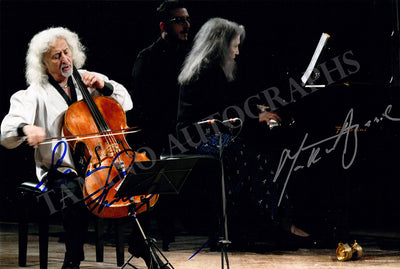 Argerich, Martha - Maisky, Mischa - Double Signed Photograph