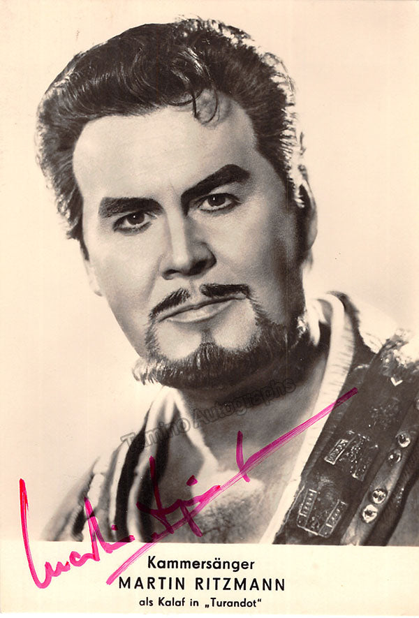 Zt Riesel Martin RITZMANN, Martin (Various Autographs)