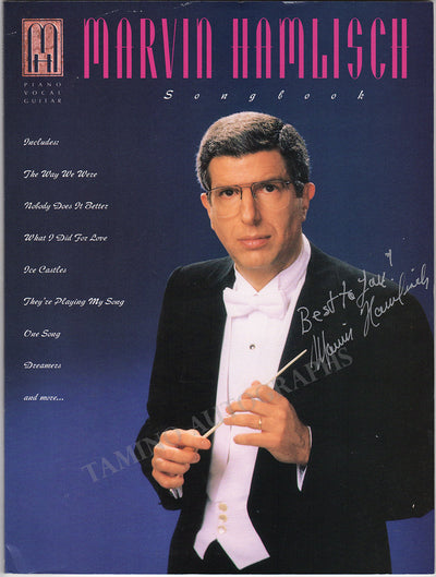 Hamlisch, Marvin - Signed Score "Marvin Hamlisch Songbook"