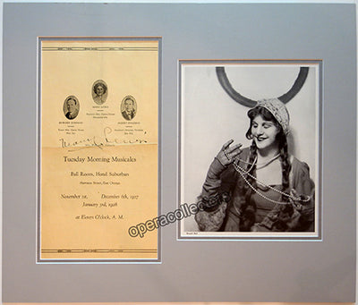 Lewis, Mary - Signed Program & Photo