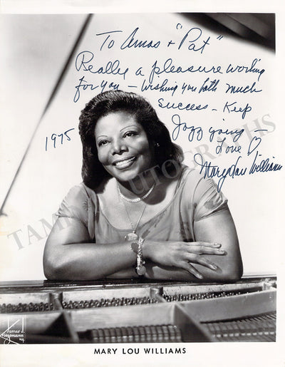 Williams, Mary Lou - Signed Photograph 1975