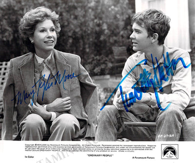 Hutton, Timothy - Moore, Mary Tyler - Signed Photograph in "Ordinary People"