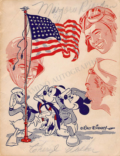 Actors & Actresses - Signed Program Masquers Servicemen WWII