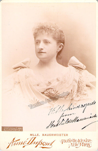 Bauermeister, Mathilde - Signed Cabinet Photograph