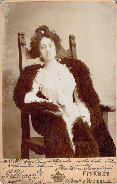 Bruschini, Matilde - Signed Cabinet Photo 1900