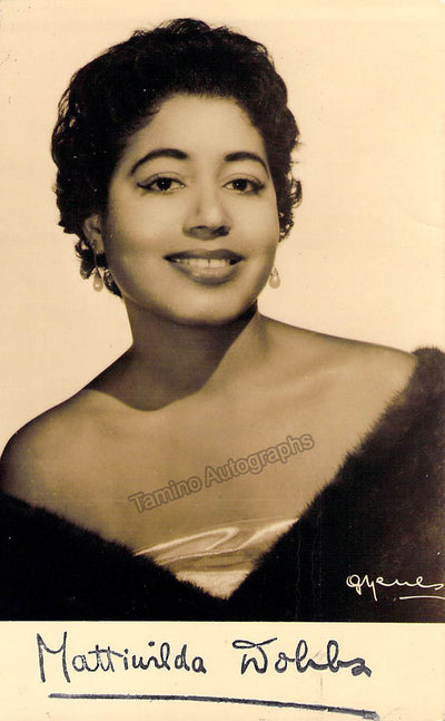 DOBBS, Mattiwilda (Various Autographs)