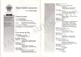 Bejart, Maurice - Signed Program Laussane 1997