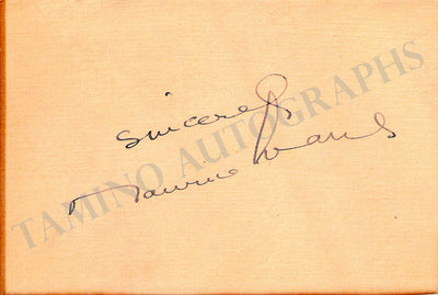 Evans, Maurice - Signed Card
