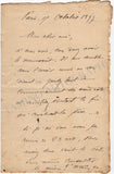Ordonneau, Maurice - Autograph Letter Signed 1897