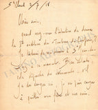 Ravel, Maurice - Autograph Letter Signed 1918