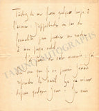 Ravel, Maurice - Autograph Letter Signed 1918