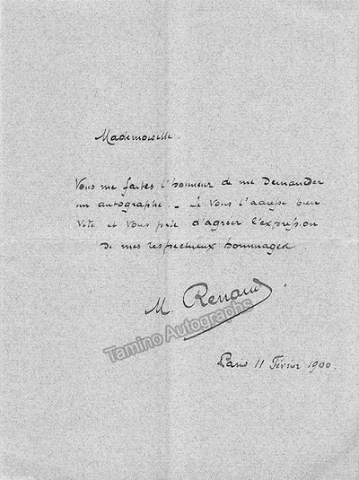 Autograph Note Signed (1900)