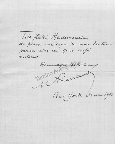 Autograph Note Signed (1908)
