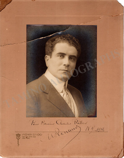 Renaud, Maurice - Signed Photograph 1912