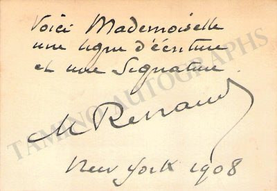 Signed Card (1908)