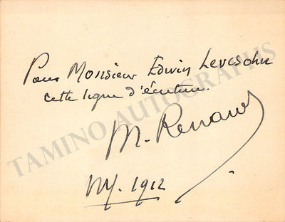 Signed Card (1912)