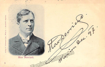 Devrient, Max - Signed Photograph 1897