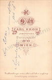 Erdmannsdorfer, Max - Signed Cabinet Photograph 1876