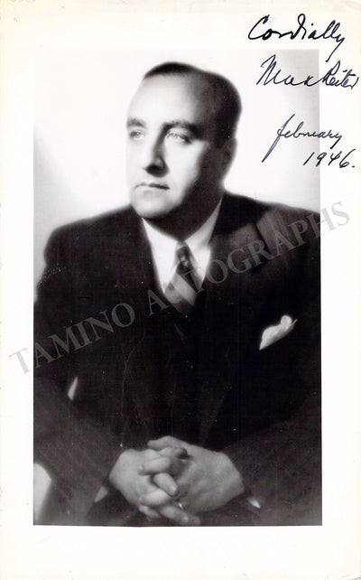 Reiter, Max - Signed Photograph 1946