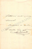 Borelli-Angelini, Medea - Autograph Letter Signed 1889