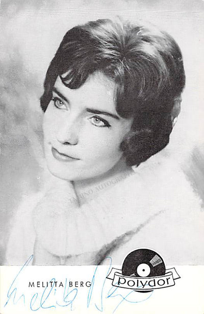 Berg, Melitta - Signed Photograph