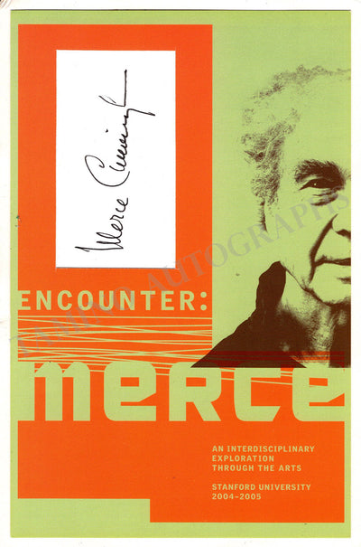 Cunningham, Merce - Signed Card