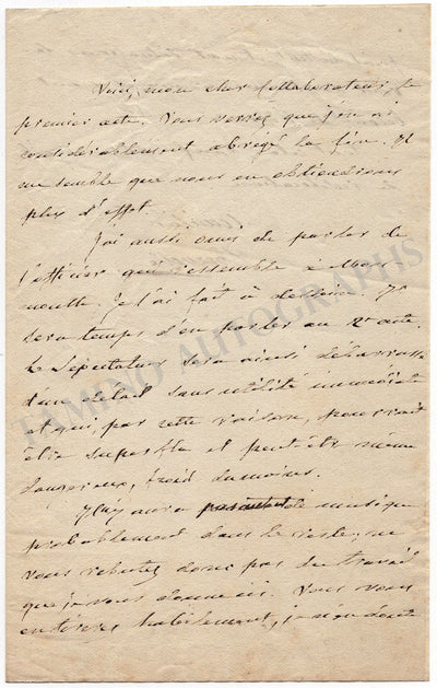 Camus, Pierre-Francois (Merville) - Autograph Letter Signed