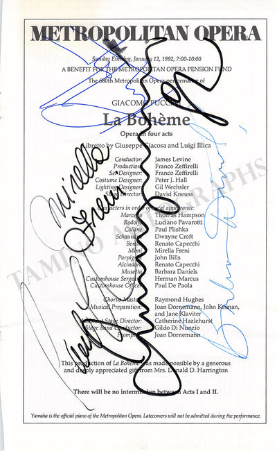 Metropolitan Opera - Collection of 55+ Signed Cast Pages