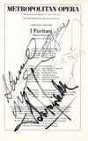 Metropolitan Opera - Collection of 55+ Signed Cast Pages