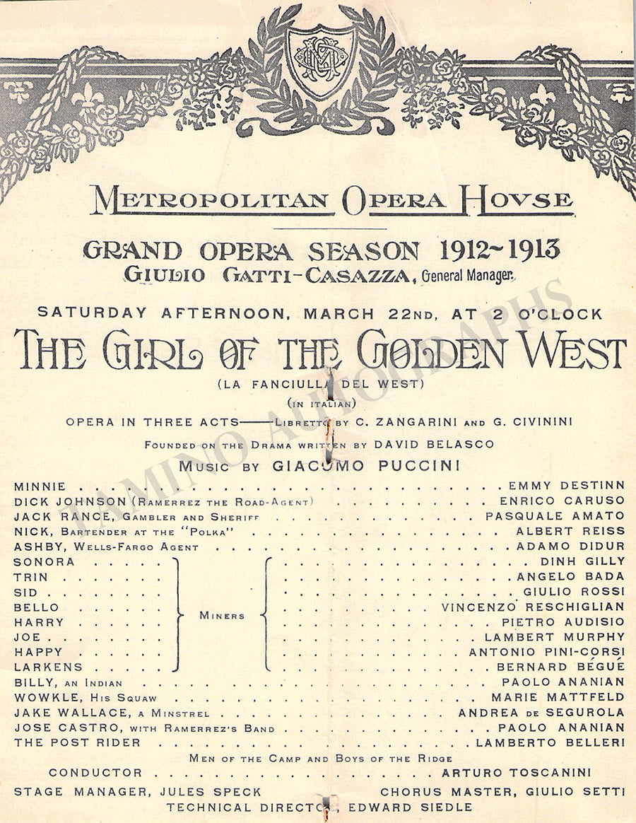 Met Opera Collection of +50 Program Clips 1890-1920 – Tamino