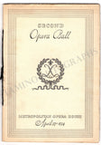 Metropolitan Opera - Second Opera Ball 1934