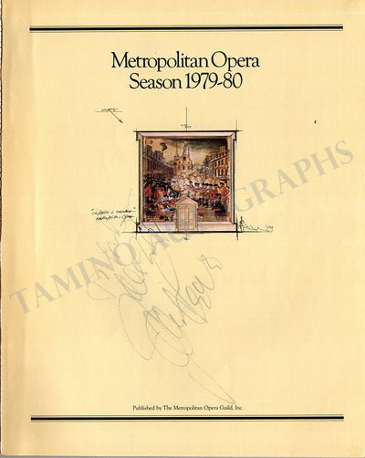Metropolitan Opera - Signed Season Book 1979-1980
