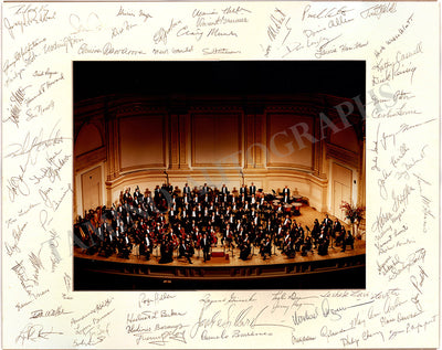 Metropolitan Opera Orchestra - Photograph Signed by 75+ Artists