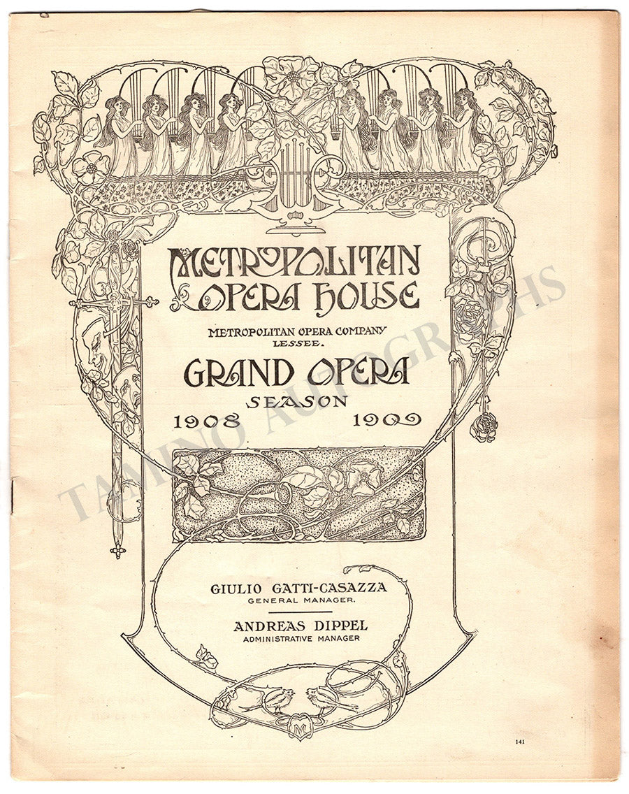Metropolitan Opera Set of 8 Vintage Opera Programs – Tamino