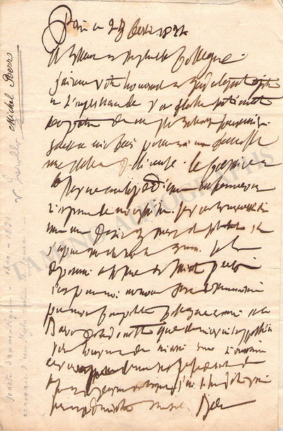 Beer, Michael - Autograph Letter Signed