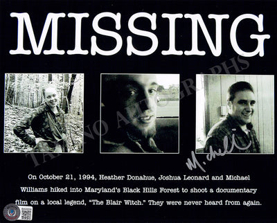 Williams, Michael C. - Signed Photograph in "Blair Witch Project"