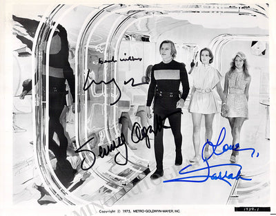Fawcett, Farrah - York, Michael - Agutter, Jenny - Signed Photograph in "Logan's Run"