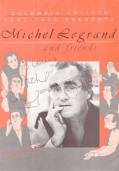 Legrand, Michel - Signed Advertisement