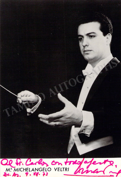 Veltri, Michelangelo - Signed Photograph 1973