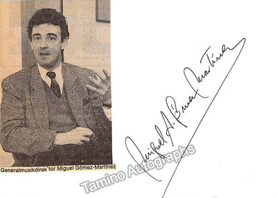 Gomez Martinez, Miguel - Signed Card