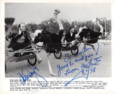 DeLuise, Dom - Douglas, Mike - Signed Photograph 1978