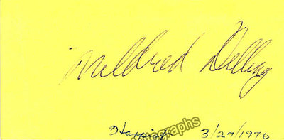 Dilling, Mildred - Signed Card 1976
