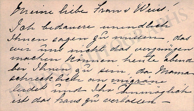 Hauk, Minnie - Autograph Note Signed on Card