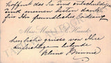 Hauk, Minnie - Autograph Note Signed on Card