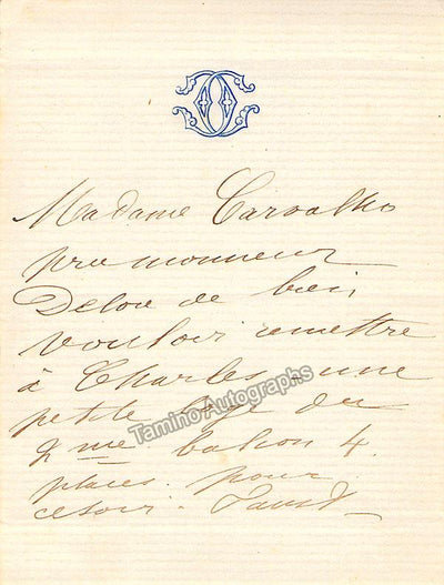 Autograph Note Signed
