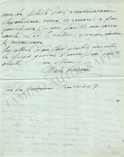 Vasari, Mita - Autograph Letter Signed 1927