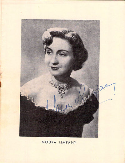 Moura, Limpany - Signed Program Lisbon 1952